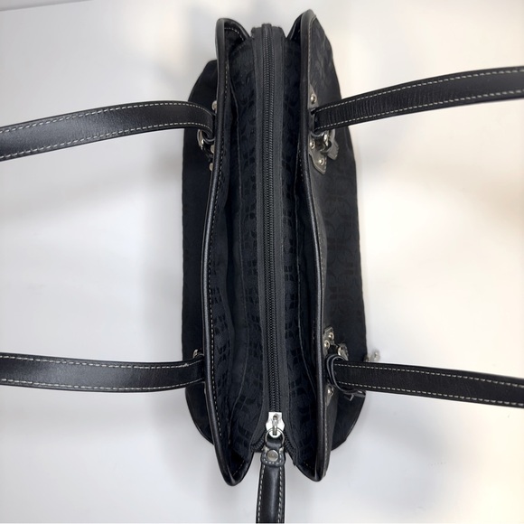 Fossil Vintage Signature Black Fabric Shoulder Bag - Picture 5 of 8